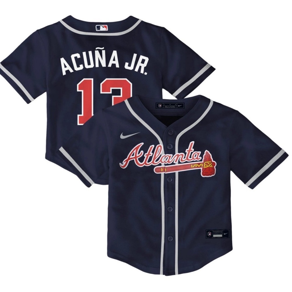 Ronald Acuña Jr. Atlanta Braves Nike Toddler Alternate Replica Player Jersey